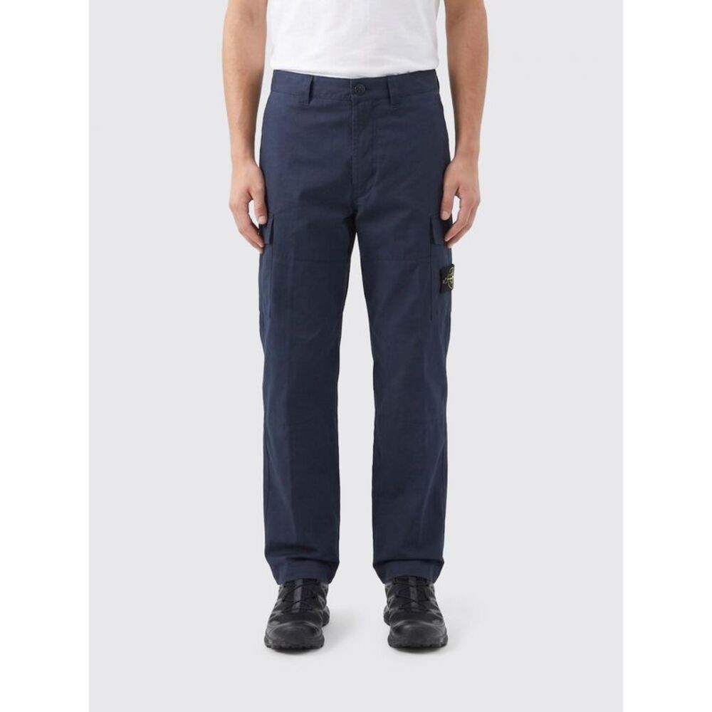 Stone Island Men Stone Island Stretch Cotton Cargo Pants